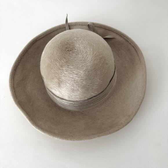 Vintage Trevi by Winner Hat Handmade Tan with Grosgrain Ribbon main image 9
